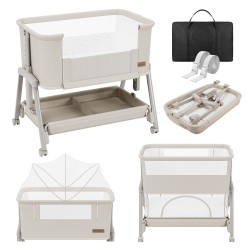 Bedside travel cot Dream 55 Beige
