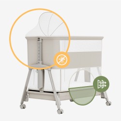 Bedside travel cot Dream 55 Beige