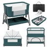 Bedside travel cot Dream 55 Green