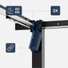 Electric corner desk frame Xeno 7.5 Black