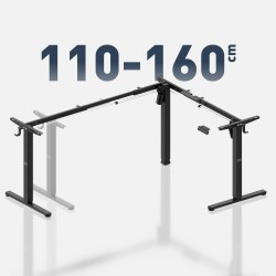 Electric corner desk frame Xeno 7.5 Black