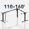 Electric corner desk frame Xeno 7.5 Black