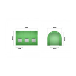 Tunel ogrodowy foliowy  1,95x2,95 m Gregman Farmer 30