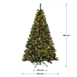 Choinka sztuczna 180 cm z oświetleniem led Xmas 60
