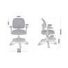 Fotel regulowany dla dziecka Mark Adler Junior 5.0 Grey
