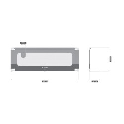 Barierka ochronna do łóżka 200 cm TULANO Cover 40