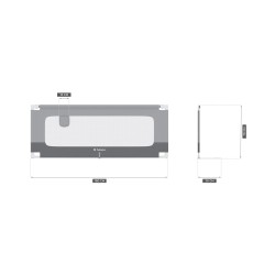 Barierka ochronna do łóżka 180 cm TULANO Cover 48