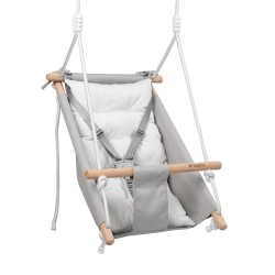 Kołysko-huśtawka dla dzieci TULANO Hop 40 Grey-White