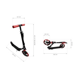 Hulajnoga  miejska  Tulano Rookie 50 Black