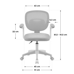 Fotel regulowany dla dziecka Mark Adler Junior 3.0 Grey