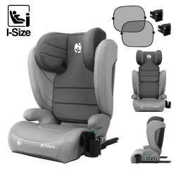 Fotelik samochodowy Tulano Joy 35 Grey ISOFIX 100-150cm I-Size