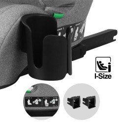 Fotelik samochodowy Tulano Joy 35 Grey ISOFIX 100-150cm I-Size