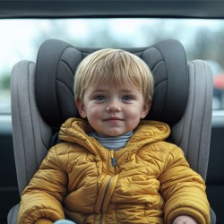 Fotelik samochodowy Tulano Joy 35 Grey ISOFIX 100-150cm I-Size