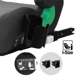 Fotelik samochodowy Tulano Cabby 35 Grey ISOFIX 125-150cm I-Size