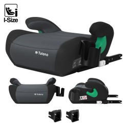 Fotelik samochodowy Tulano Cabby 35 Graphite ISOFIX 125-150cm I-Size