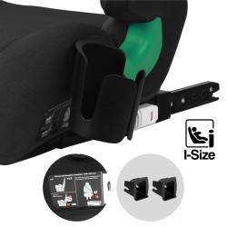 Fotelik samochodowy Tulano Cabby 35 Black ISOFIX 125-150cm I-Size