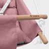 Kołysko-huśtawka dla dzieci TULANO Hop 40 Pink-Grey