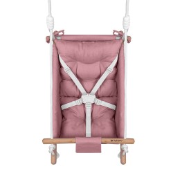 Kołysko-huśtawka dla dzieci TULANO Hop 40 Pink-Grey
