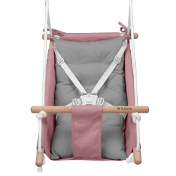 Kołysko-huśtawka dla dzieci TULANO Hop 40 Pink-Grey