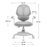 Fotel regulowany dla dziecka Mark Adler Junior 4.5 Grey