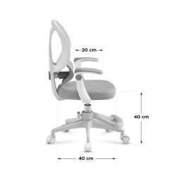 Fotel regulowany dla dziecka Mark Adler Junior 4.5 Grey