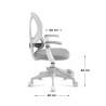 Fotel regulowany dla dziecka Mark Adler Junior 4.5 Grey