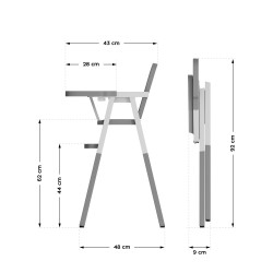 Krzesełko do karmienia TULANO Morsel 25 Grey White