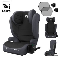 Fotelik samochodowy Tulano Joy 35 Black - Grey ISOFIX 100-150cm I-Size