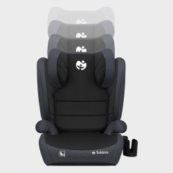 Fotelik samochodowy Tulano Joy 35 Black - Grey ISOFIX 100-150cm I-Size