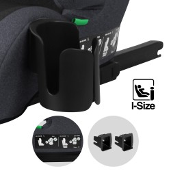 Fotelik samochodowy Tulano Joy 35 Black - Grey ISOFIX 100-150cm I-Size