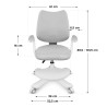 Ergonomiczny fotel dla dzieci Mark Adler Junior 4.6 Grey