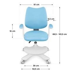 Ergonomiczny fotel dla dzieci Mark Adler Junior 4.6 Blue