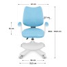 Ergonomiczny fotel dla dzieci Mark Adler Junior 4.6 Blue