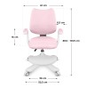 Ergonomiczny fotel dla dzieci Mark Adler Junior 4.6 Pink