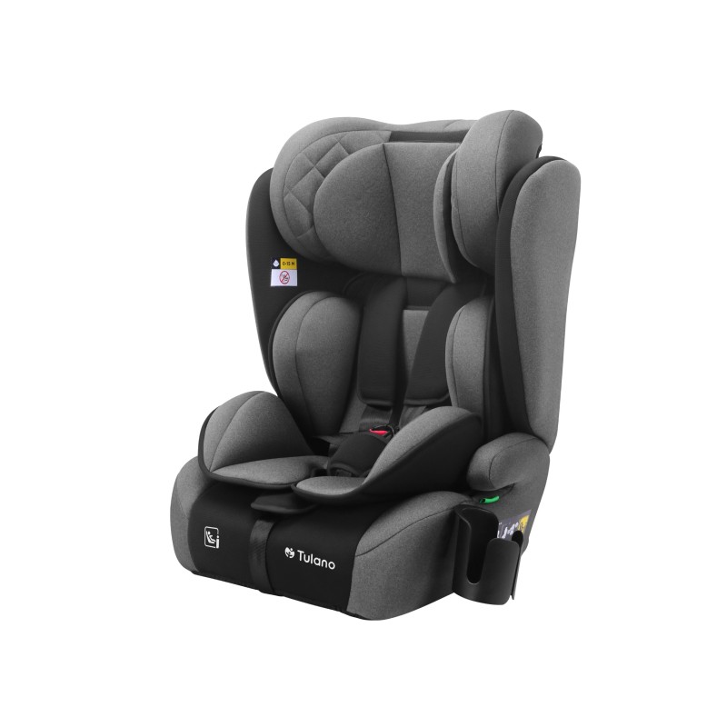 Fotelik samochodowy Tulano Zooma 25 Grey - Black 76 -150cm I-Size