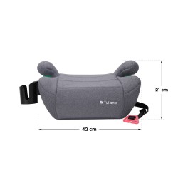 Fotelik samochodowy Tulano Cabby 25 Grey 125 -150cm I-Size