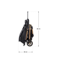 Wózek spacerowy Tulano Milan 35 Black Gold