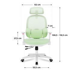 Ergonomiczny fotel dla dzieci Mark Adler Junior 6.3 Green