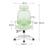 Ergonomiczny fotel dla dzieci Mark Adler Junior 6.3 Green