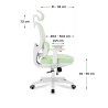 Ergonomiczny fotel dla dzieci Mark Adler Junior 6.3 Green