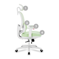 Ergonomiczny fotel dla dzieci Mark Adler Junior 6.3 Green
