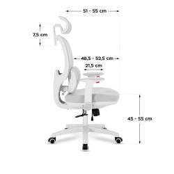 Ergonomiczny fotel dla dzieci Mark Adler Junior 6.3 Grey