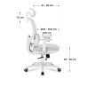 Ergonomiczny fotel dla dzieci Mark Adler Junior 6.3 Grey