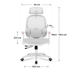 Ergonomiczny fotel dla dzieci Mark Adler Junior 6.3 Grey