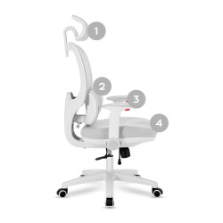Ergonomiczny fotel dla dzieci Mark Adler Junior 6.3 Grey