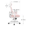 Ergonomiczny fotel dla dzieci Mark Adler Junior 6.3 Pink