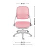 Fotel obrotowy dla dzieci Mark Adler Junior 4.7 Pink