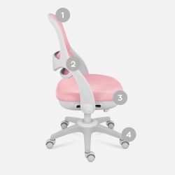 Fotel obrotowy dla dzieci Mark Adler Junior 4.7 Pink