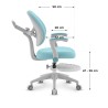 Fotel obrotowy dla dzieci Mark Adler Junior 4.9 Blue