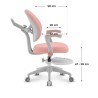 Fotel obrotowy dla dzieci Mark Adler Junior 4.9 Pink